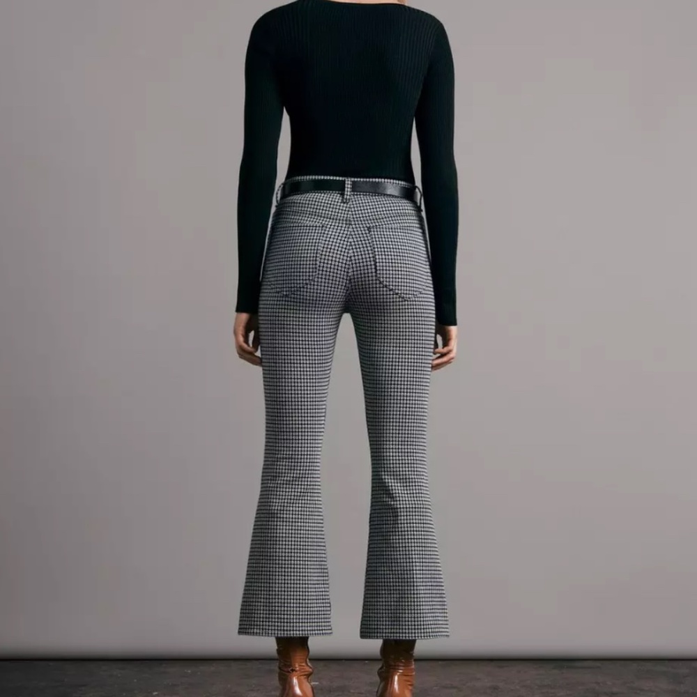 EUC Rag & Bone Casey Knit Jacquard Flare Slim Fit Pant Size 8 - Picture 2 of 10